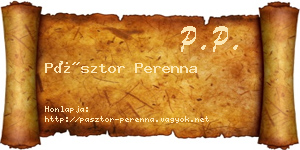 Pásztor Perenna névjegykártya